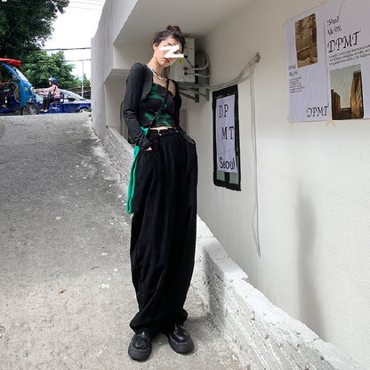 Chenille Corduroy Wide Leg Pants For Women