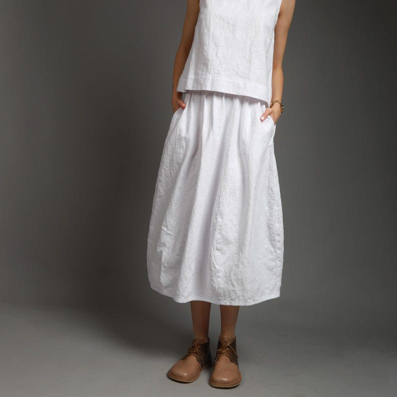 Wide Leg Linen Pants with Pockets