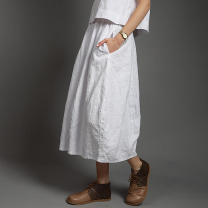Wide Leg Linen Pants with Pockets