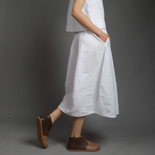 Wide Leg Linen Pants with Pockets